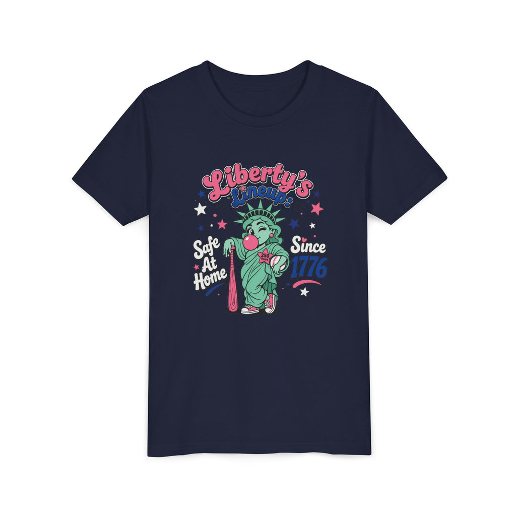 Youth T-Shirt – Liberty’s Lineup: Statue of Liberty Kids Tee “Since 1776”