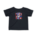 Infant Tee — 'Seasoned Slugger' Patriotic 1776–2026 Baby Shirt