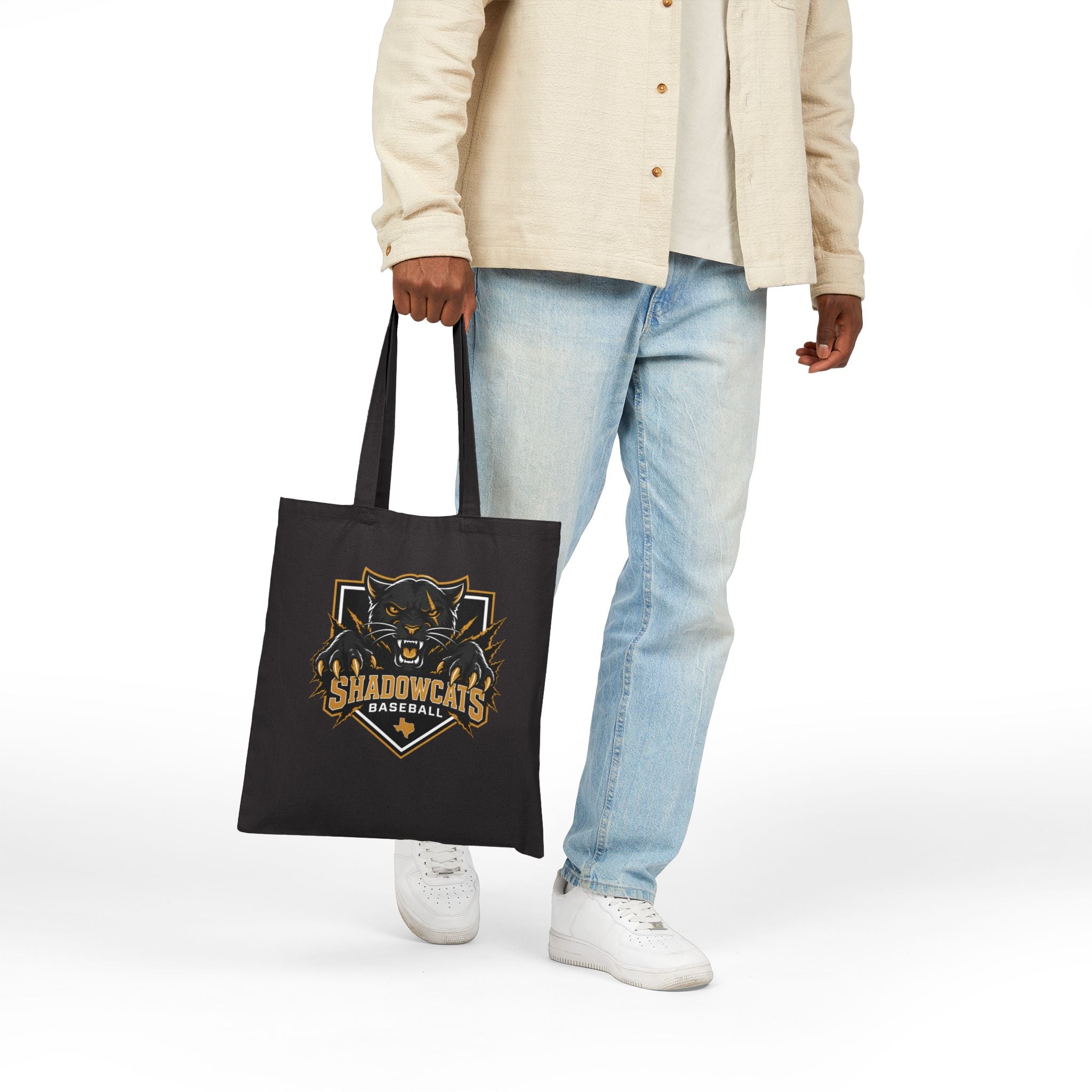 Shadowcats Baseball Cotton Tote Bag — Team Logo Canvas Tote