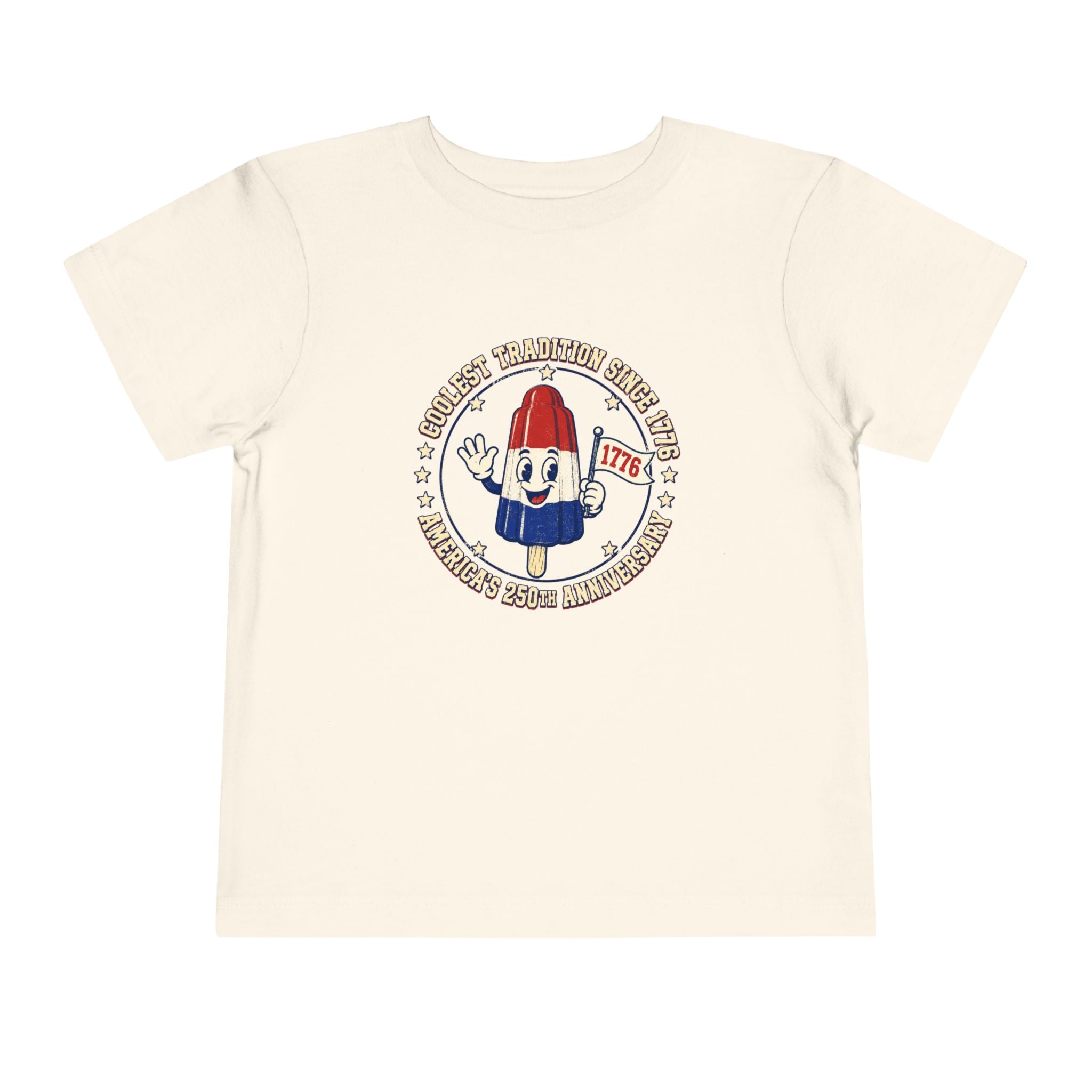 Patriotic Rocket Pop Toddler Tee — 4th of July Vintage Popsicle Shirt