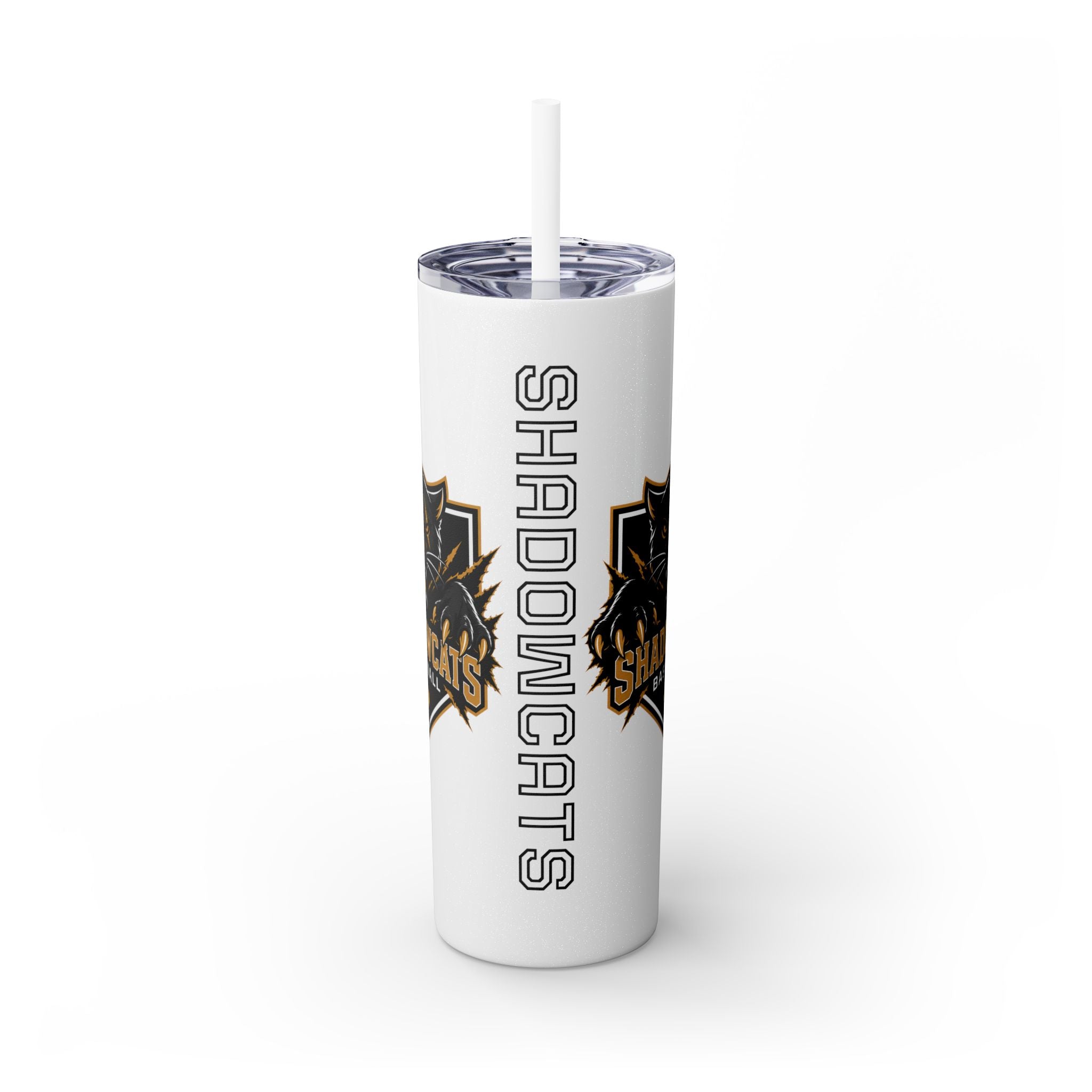Skinny Tumbler — Shadowcats Baseball 20oz Insulated Tumbler with Straw