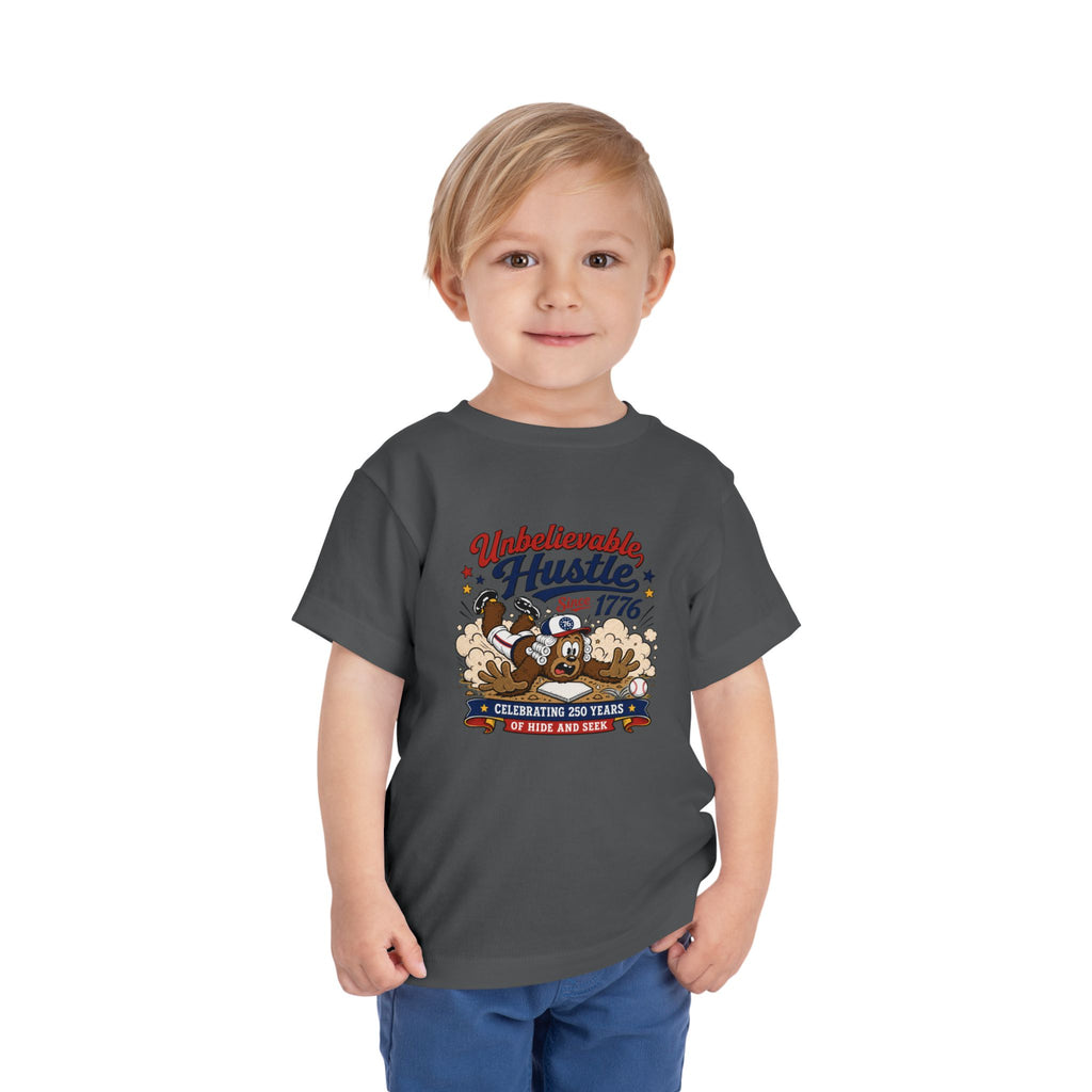 Unbelievable Hustle Since 1776 Toddler Tee — Patriotic Independence Day Kids Shirt