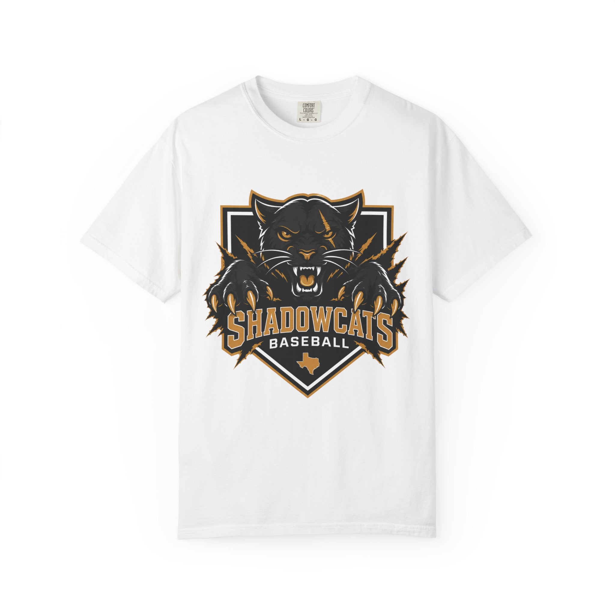Shadowcats Baseball T-Shirt — Fierce Panther Team Logo Tee