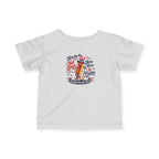 Infant Tee — "Here’s to the Hot Dog Home Run & Fireworks" 4th of July Baby Shirt