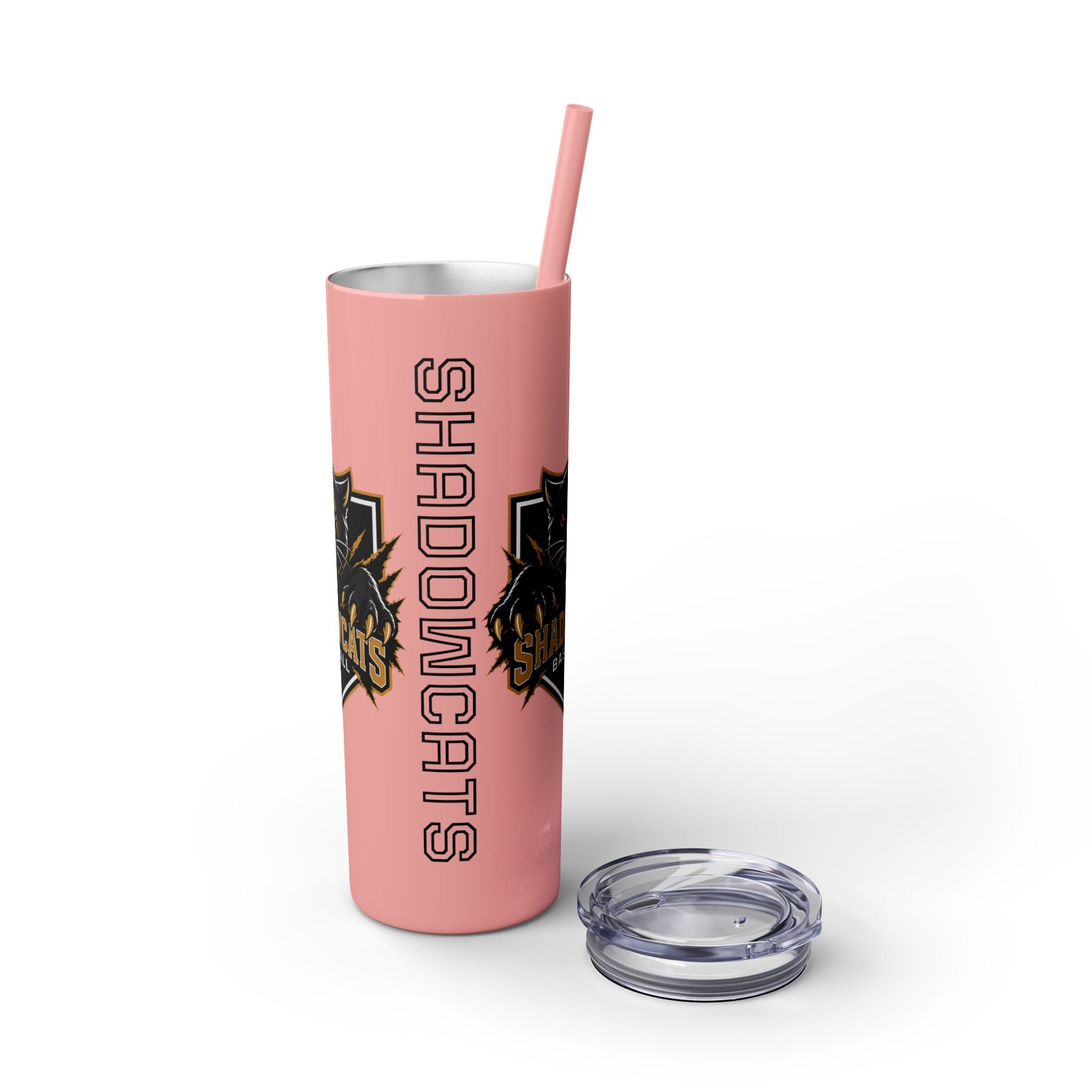 Skinny Tumbler — Shadowcats Baseball 20oz Insulated Tumbler with Straw