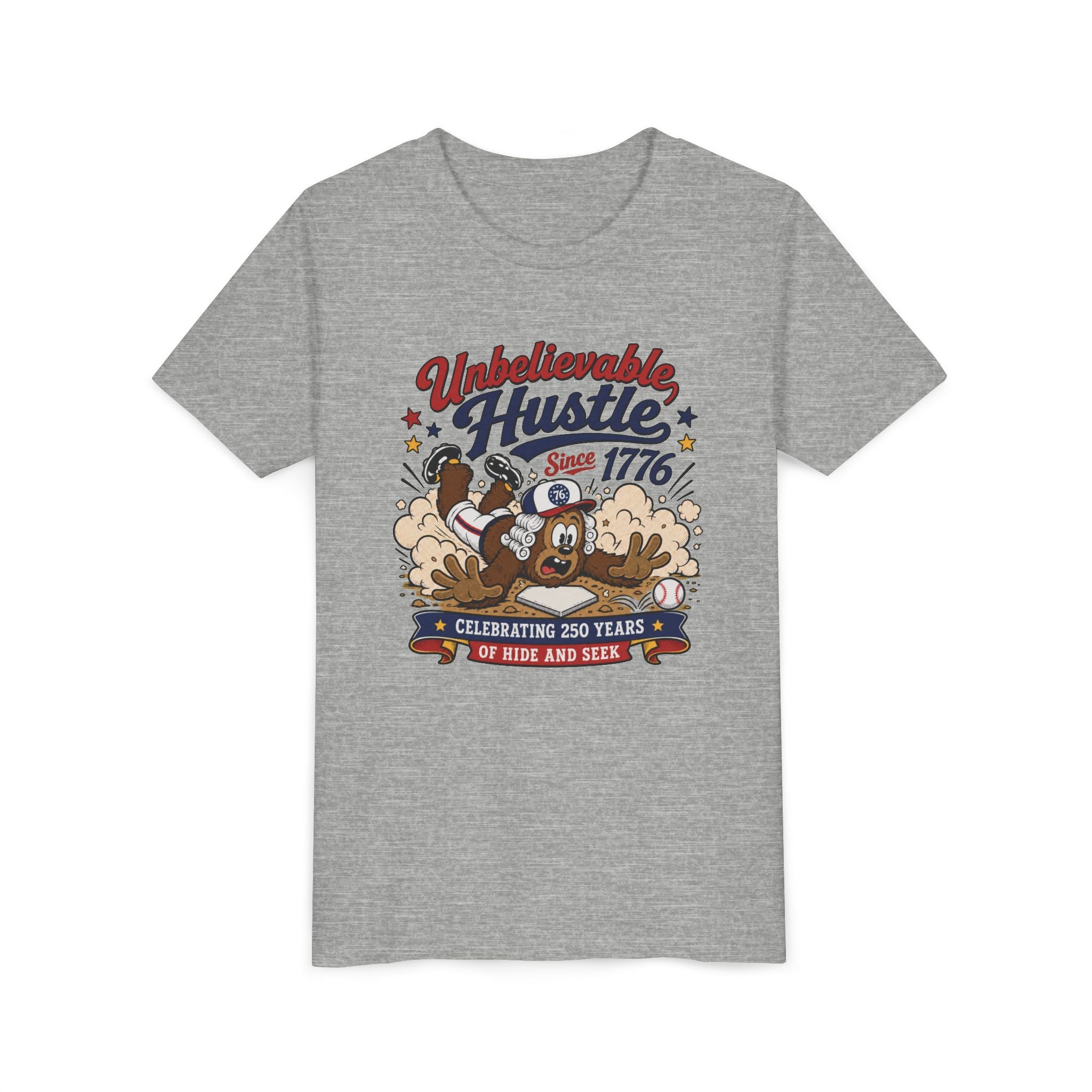 Youth Tee — "Unbelievable Hustle Since 1776" Patriotic Kids T-Shirt (Celebrating 250 Years)