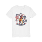 Youth Tee – 'Here for the Hot Dogs, Home Runs & Freedom' Patriotic 4th of July Baseball Shirt