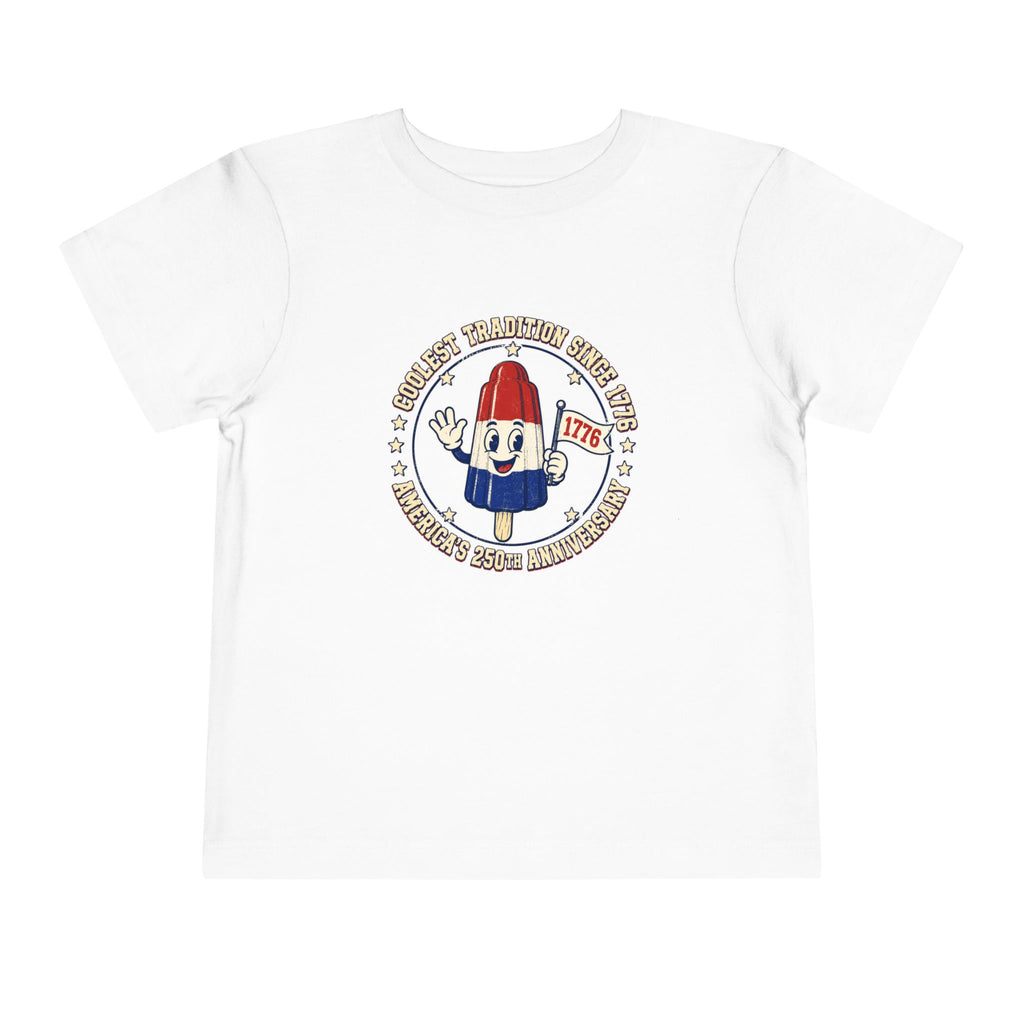Patriotic Rocket Pop Toddler Tee — 4th of July Vintage Popsicle Shirt