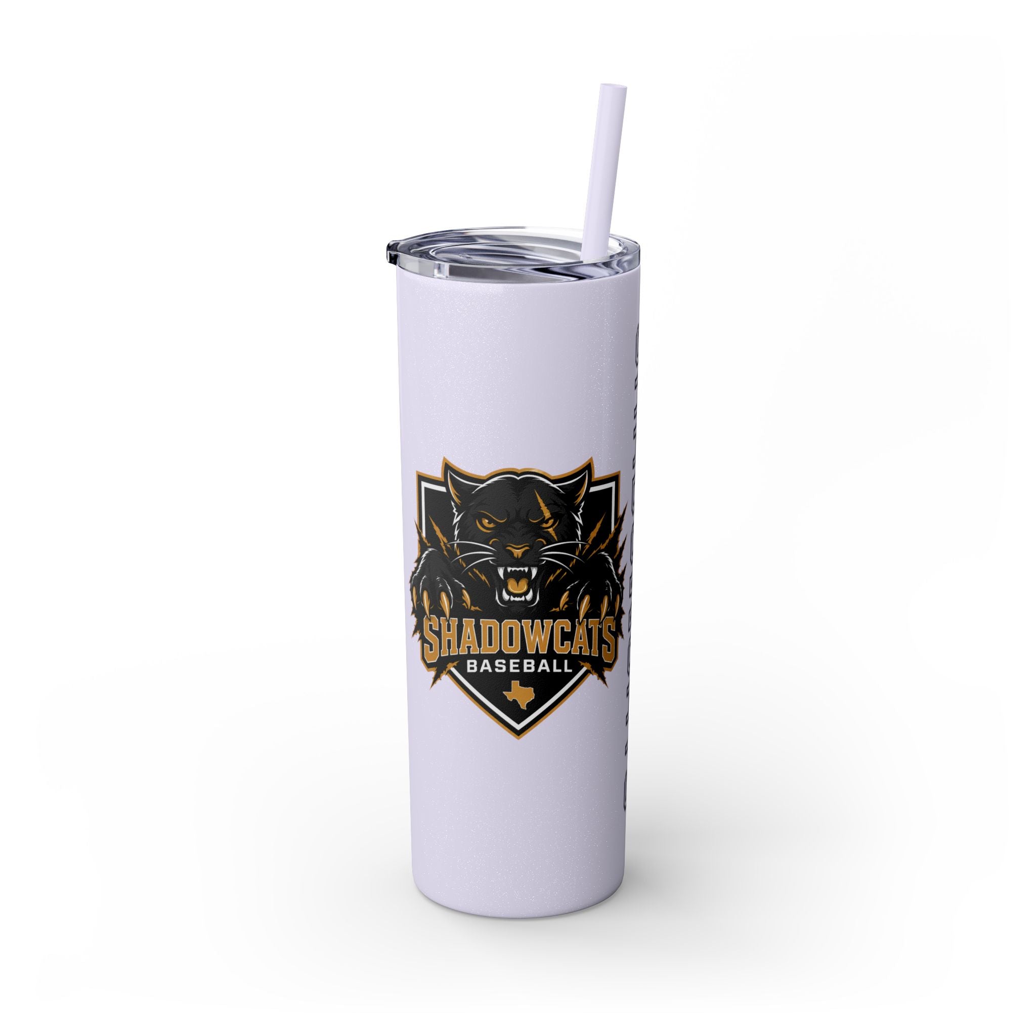 Skinny Tumbler — Shadowcats Baseball 20oz Insulated Tumbler with Straw