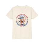 Youth Tee — "Poppin' Into Freedom" 250th Anniversary Patriotic Popcorn Shirt