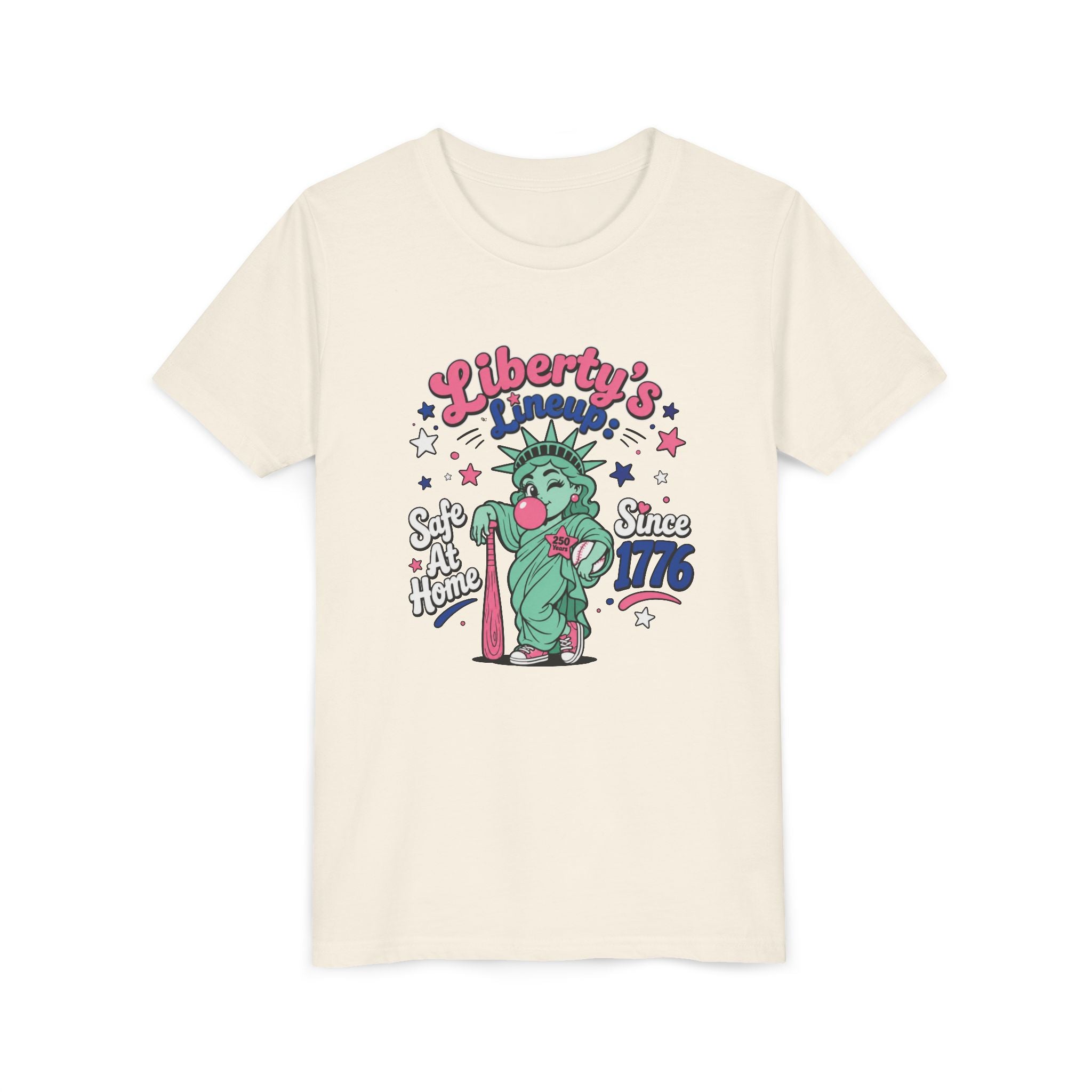 Youth T-Shirt – Liberty’s Lineup: Statue of Liberty Kids Tee “Since 1776”