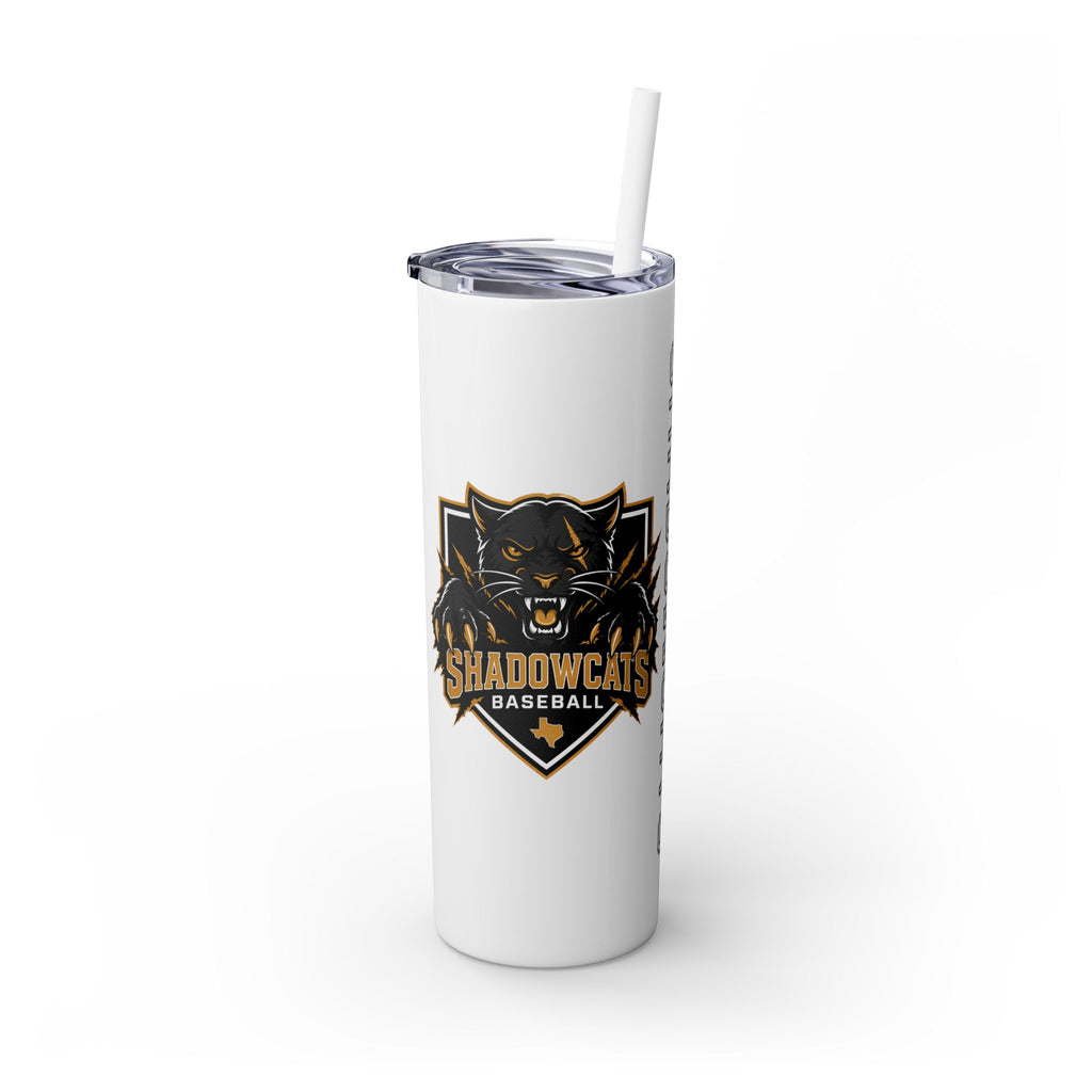Skinny Tumbler — Shadowcats Baseball 20oz Insulated Tumbler with Straw