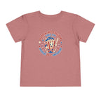 Retro Popcorn Toddler Tee — “Poppin’ Into Freedom” 250th Anniversary Patriotic Popcorn Graphic