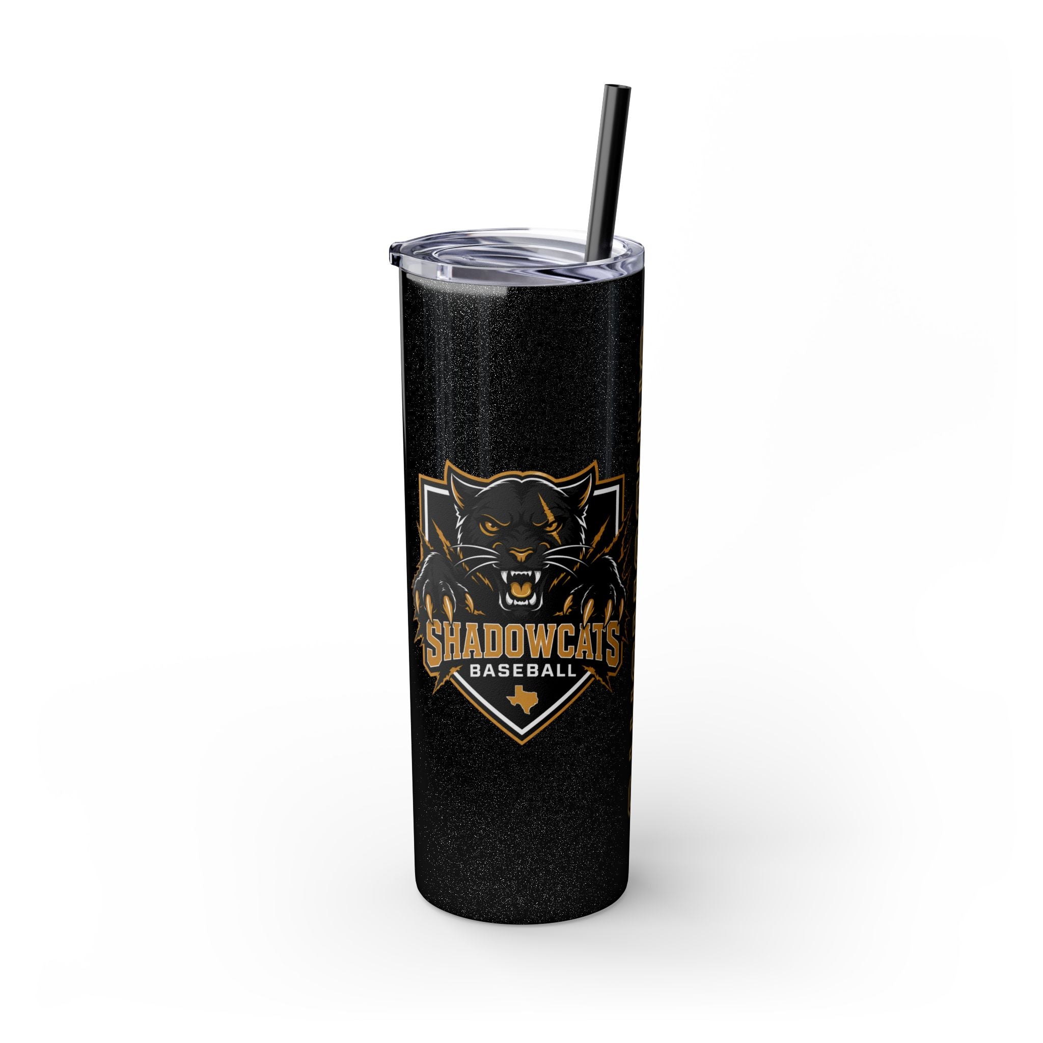 Skinny Tumbler — Shadowcats Baseball 20oz Insulated Tumbler with Straw