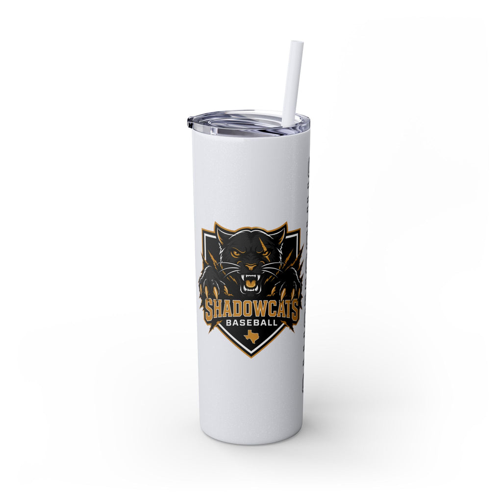 Skinny Tumbler — Shadowcats Baseball 20oz Insulated Tumbler with Straw