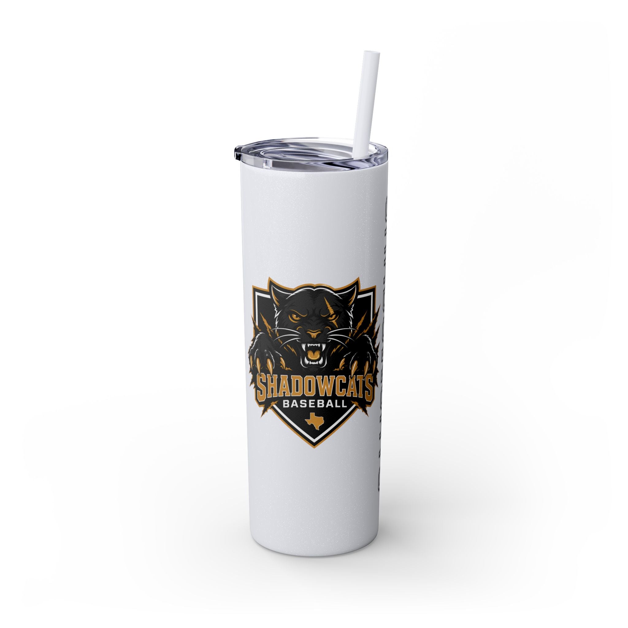 Skinny Tumbler — Shadowcats Baseball 20oz Insulated Tumbler with Straw