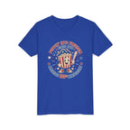 Youth Tee — "Poppin' Into Freedom" 250th Anniversary Patriotic Popcorn Shirt
