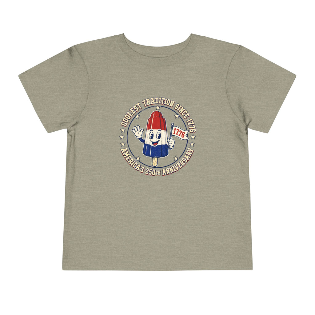 Patriotic Rocket Pop Toddler Tee — 4th of July Vintage Popsicle Shirt