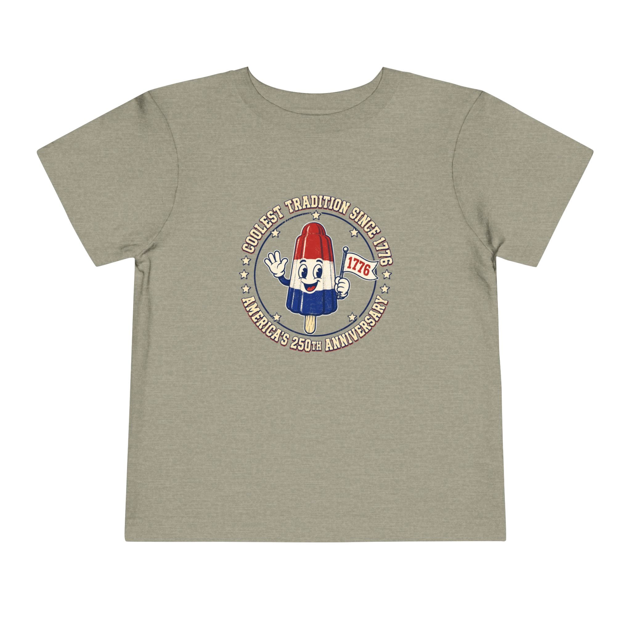 Patriotic Rocket Pop Toddler Tee — 4th of July Vintage Popsicle Shirt
