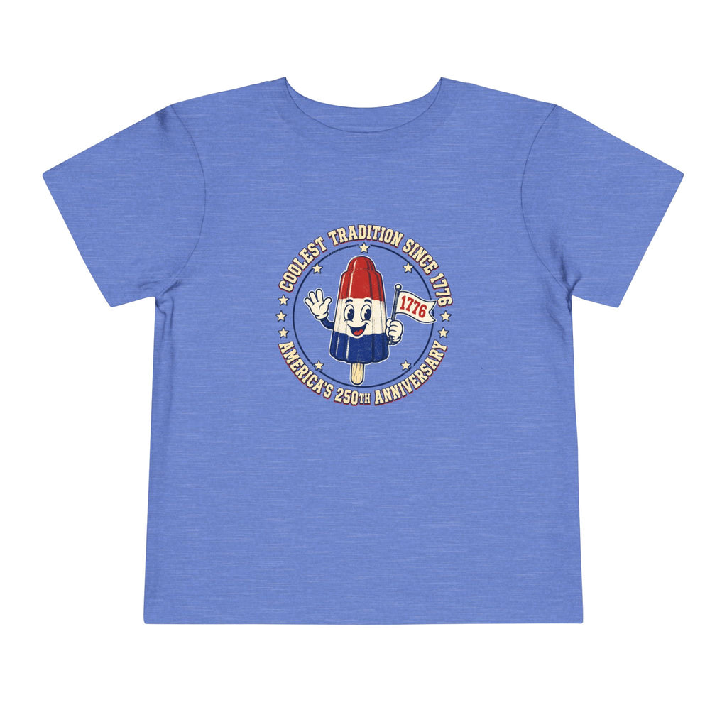 Patriotic Rocket Pop Toddler Tee — 4th of July Vintage Popsicle Shirt