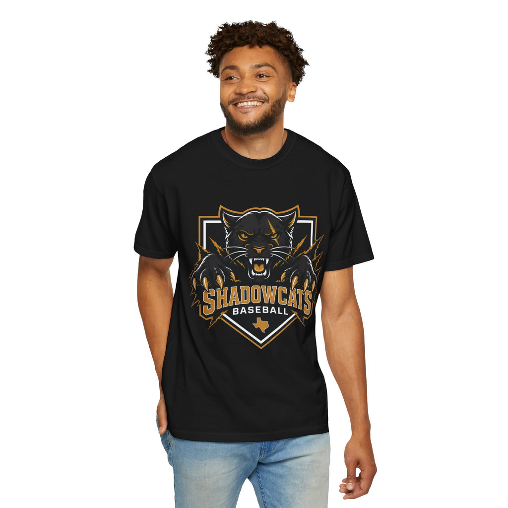 Shadowcats Baseball T-Shirt — Fierce Panther Team Logo Tee