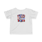 Infant Tee — 'Seasoned Slugger' Patriotic 1776–2026 Baby Shirt