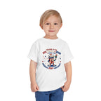 Toddler Tee - "Red, White & Boom" America's 250th Anniversary Patriotic Shirt
