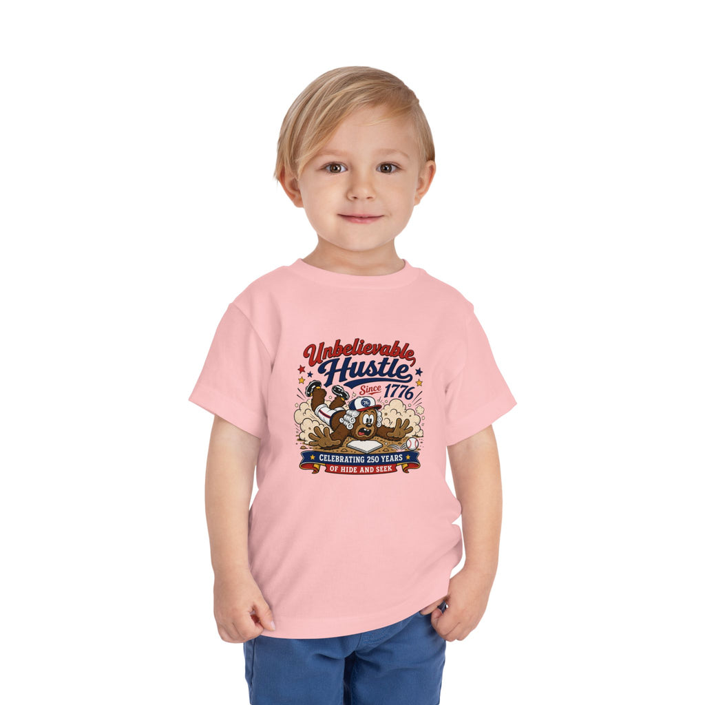 Unbelievable Hustle Since 1776 Toddler Tee — Patriotic Independence Day Kids Shirt