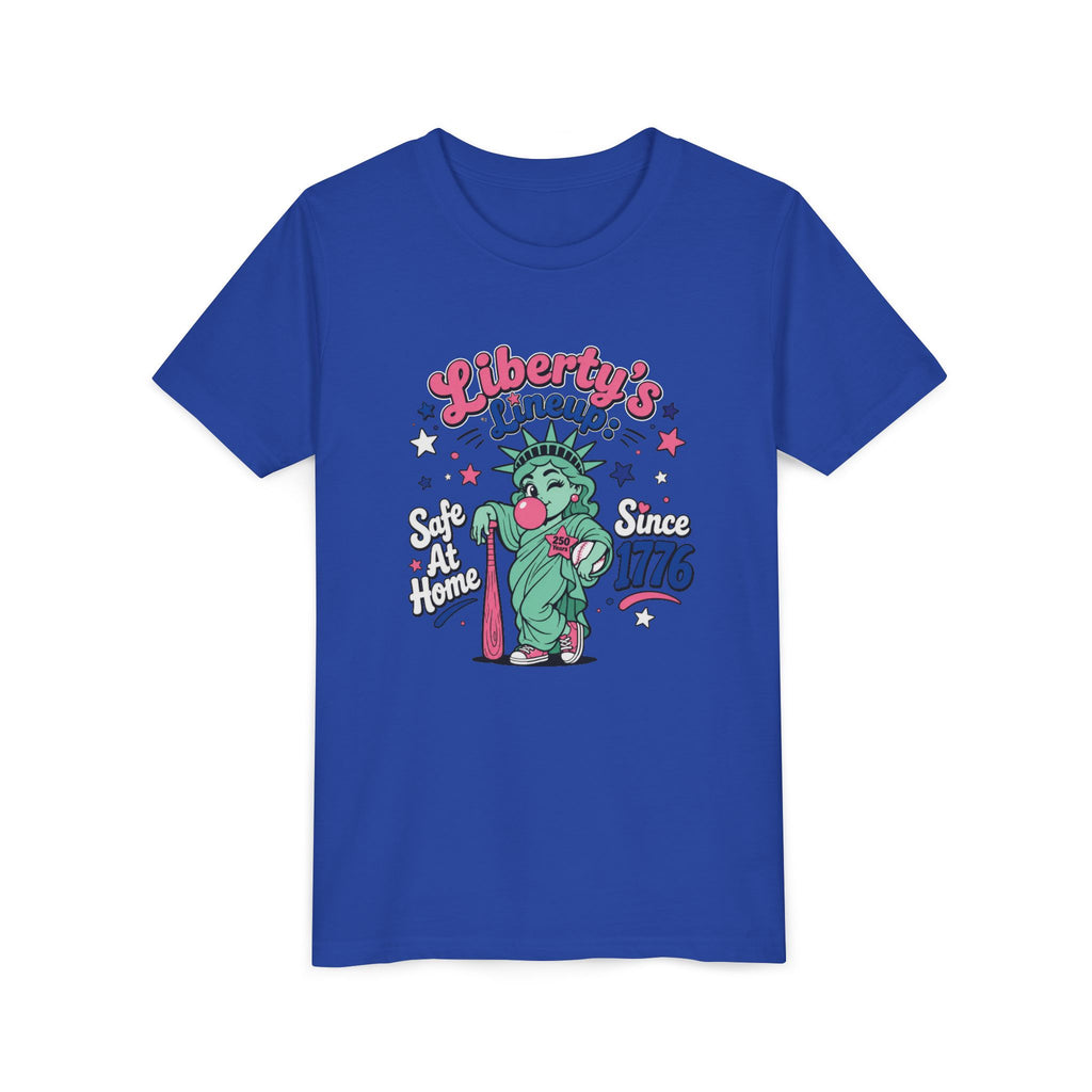 Youth T-Shirt – Liberty’s Lineup: Statue of Liberty Kids Tee “Since 1776”
