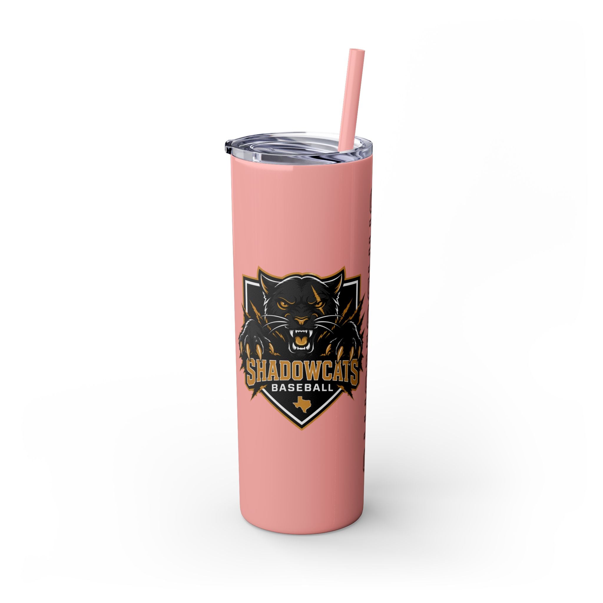 Skinny Tumbler — Shadowcats Baseball 20oz Insulated Tumbler with Straw
