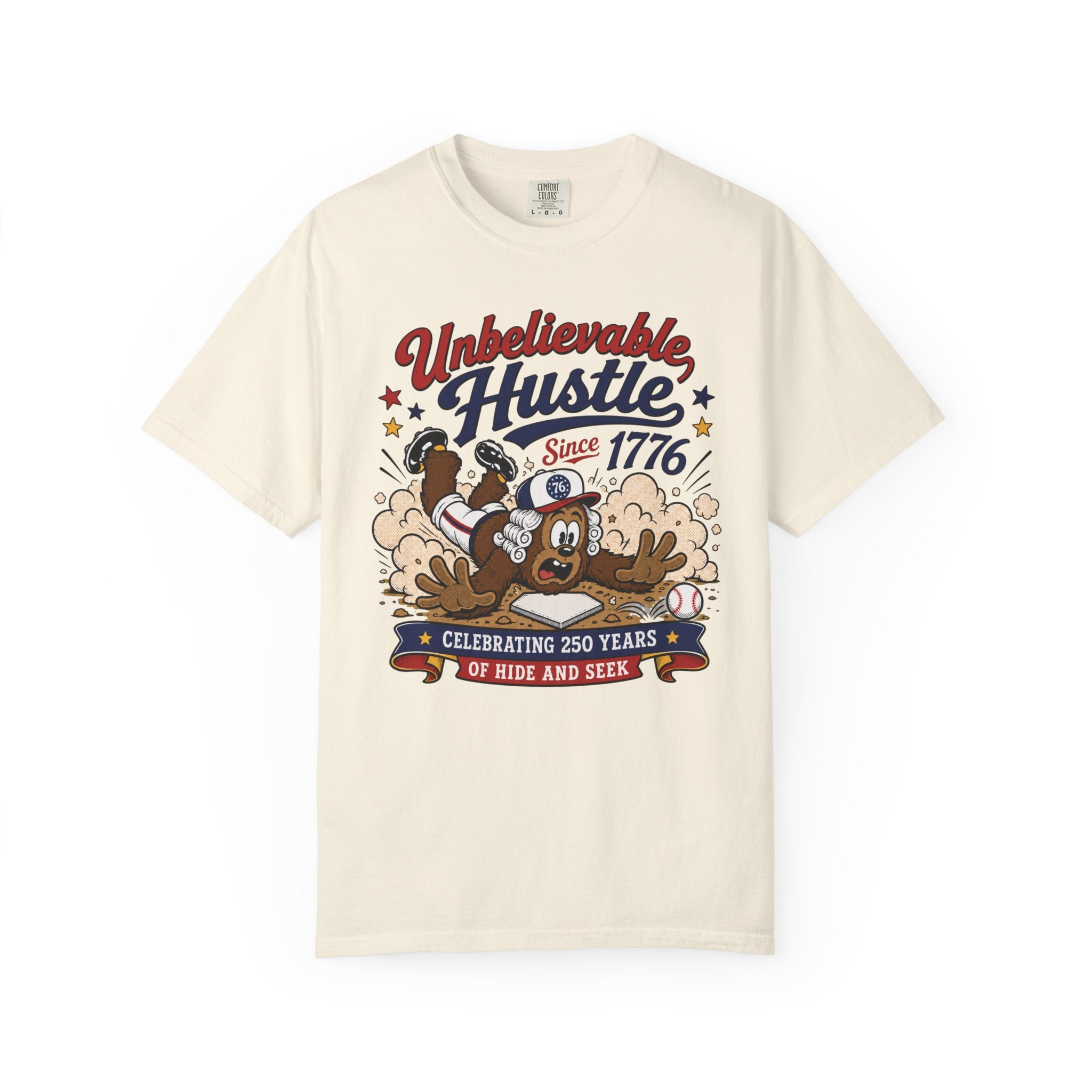 Unbelievable Hustle T-Shirt — Retro Cartoon ‘Since 1776’ Celebration Tee