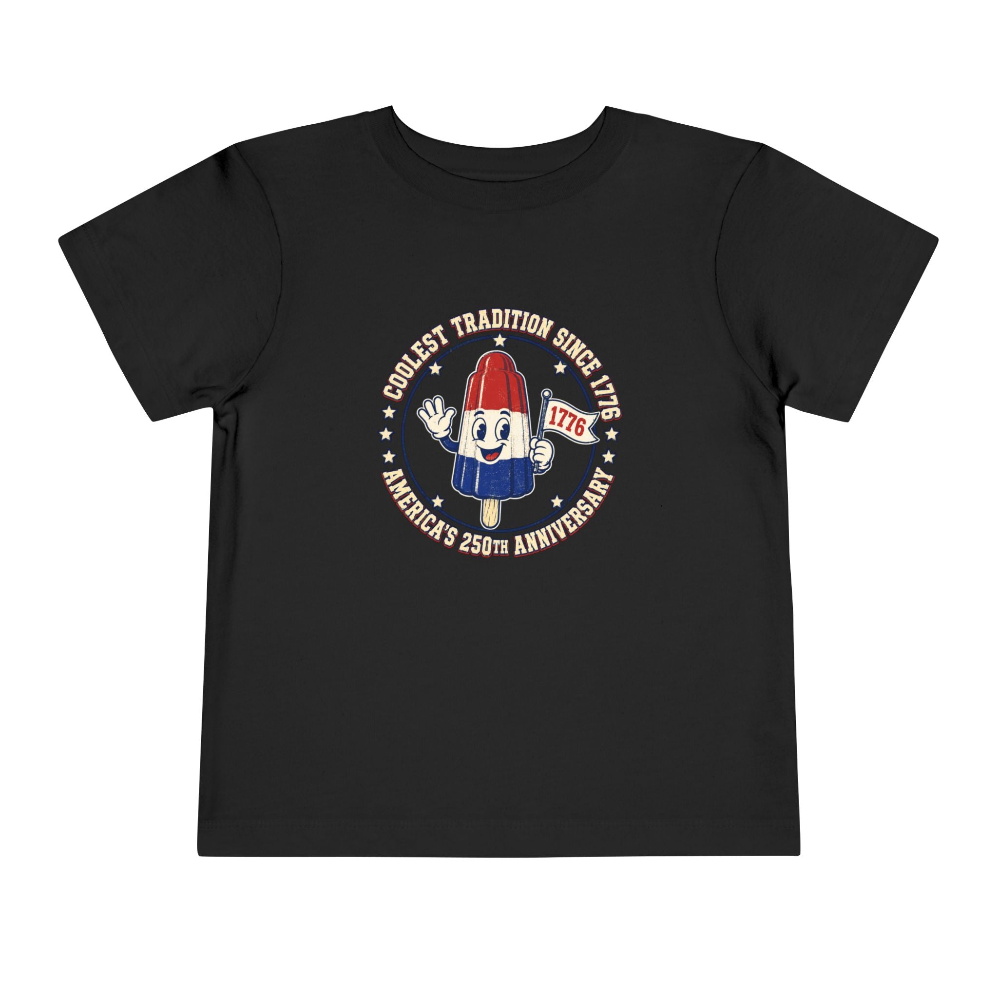 Patriotic Rocket Pop Toddler Tee — 4th of July Vintage Popsicle Shirt