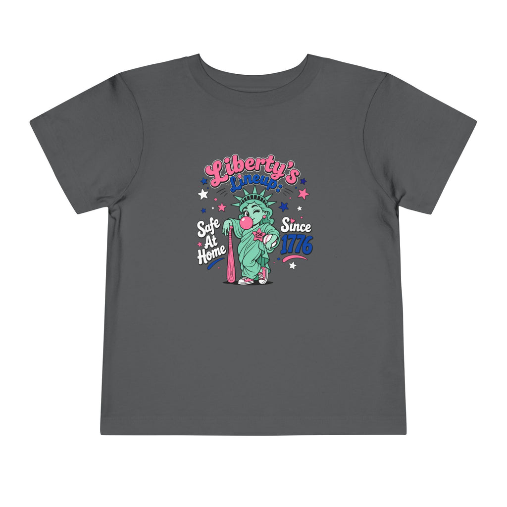 Liberty's Lineup Toddler Tee — Statue of Liberty 'Safe At Home' 1776 Patriotic Shirt