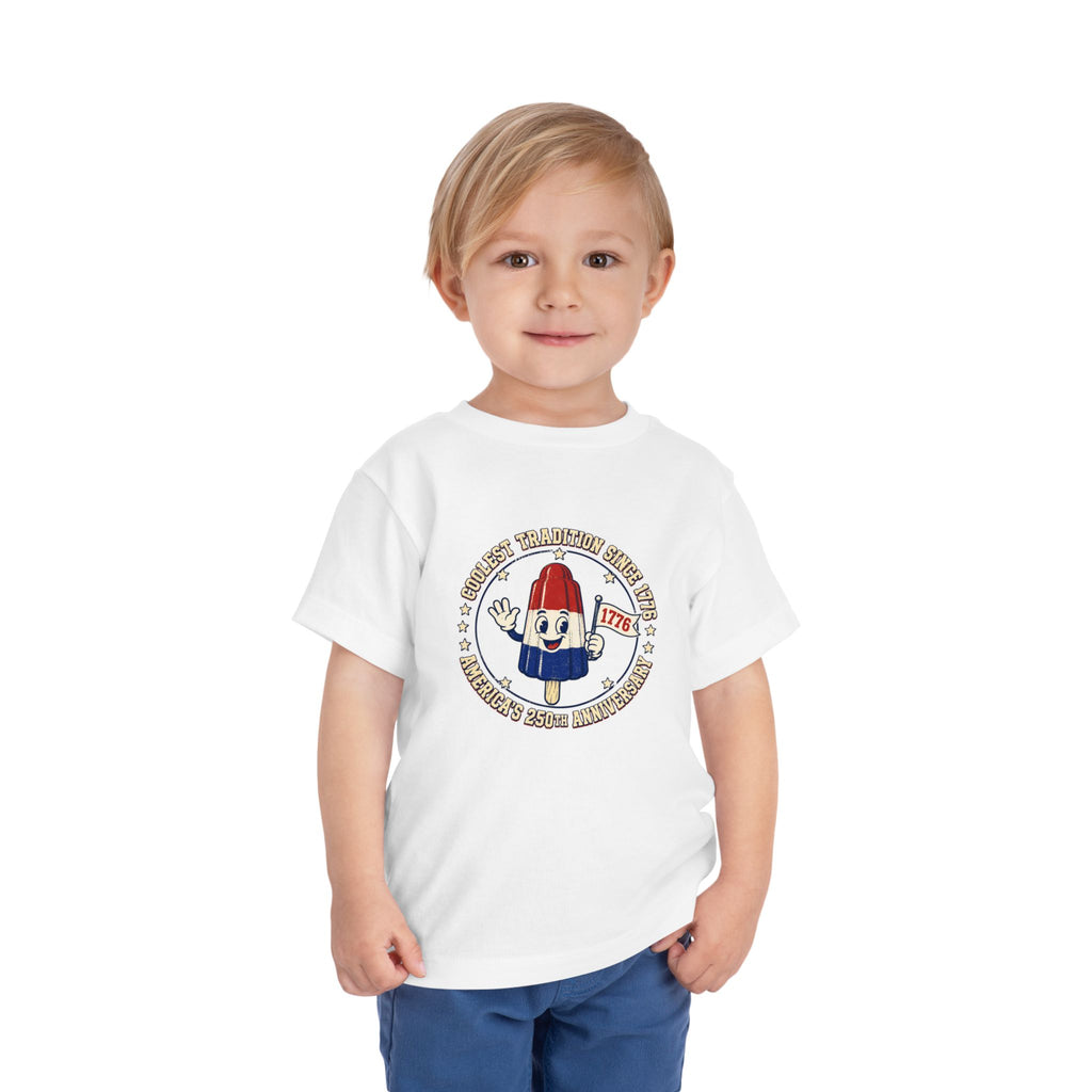 Patriotic Rocket Pop Toddler Tee — 4th of July Vintage Popsicle Shirt