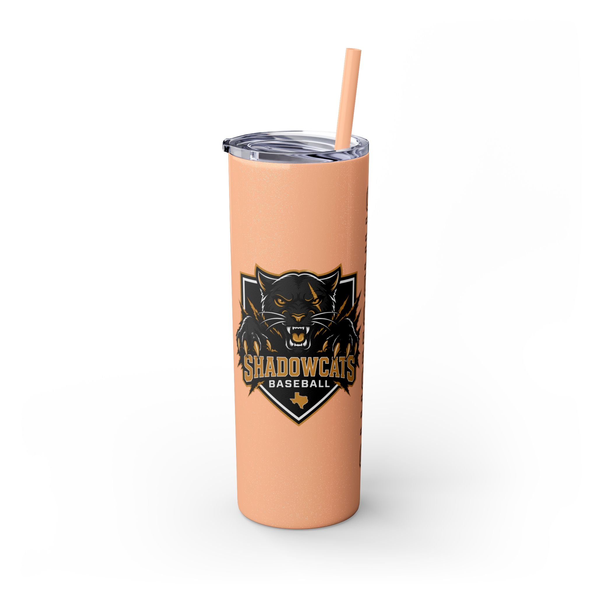 Skinny Tumbler — Shadowcats Baseball 20oz Insulated Tumbler with Straw