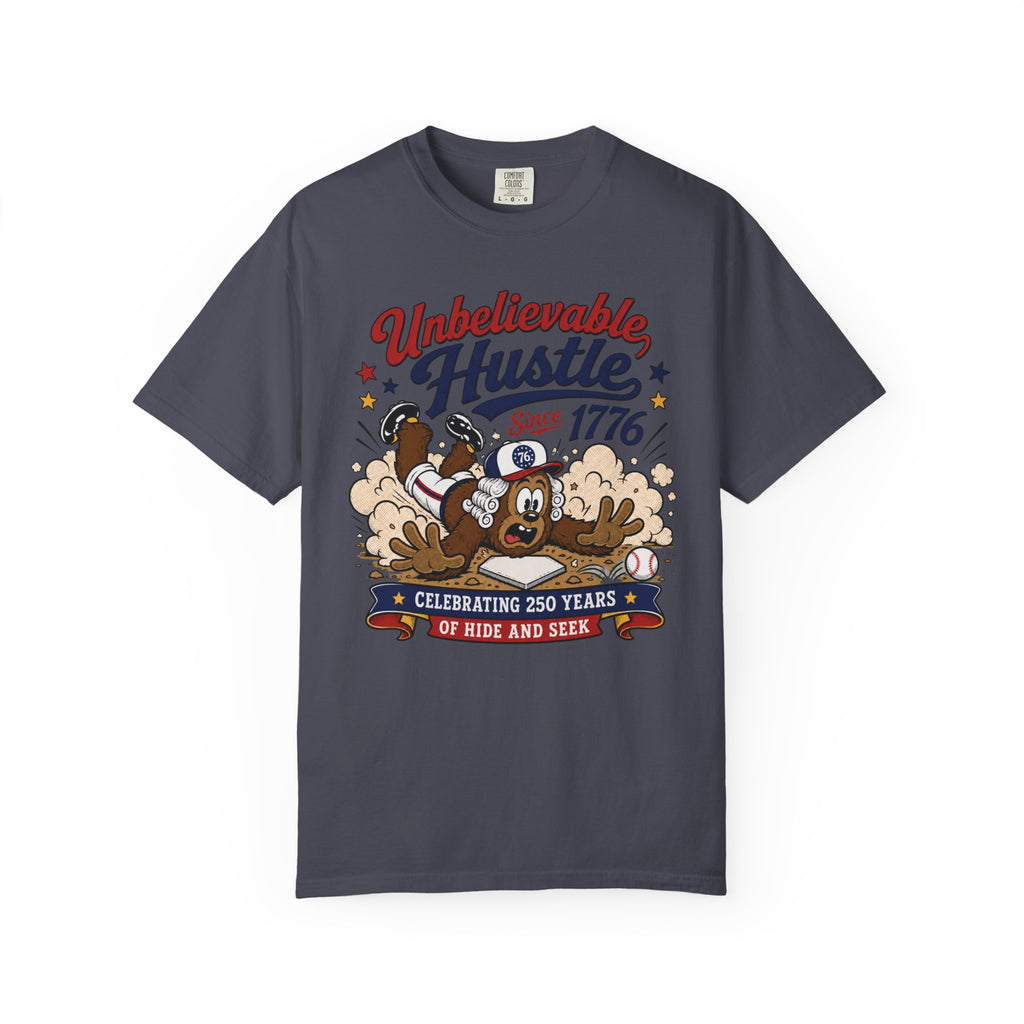 Unbelievable Hustle T-Shirt — Retro Cartoon ‘Since 1776’ Celebration Tee