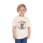 Toddler Tee - "Red, White & Boom" America's 250th Anniversary Patriotic Shirt