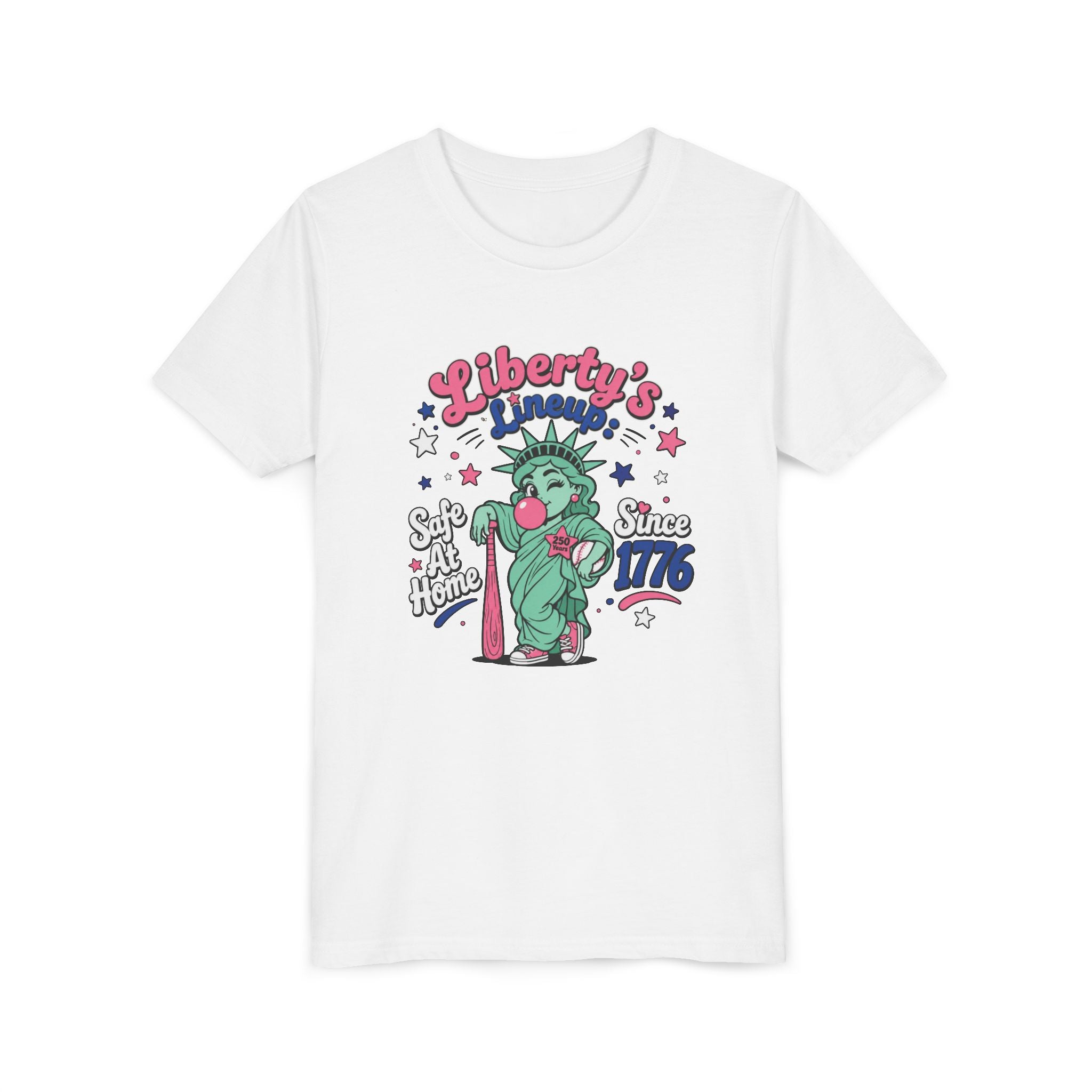 Youth T-Shirt – Liberty’s Lineup: Statue of Liberty Kids Tee “Since 1776”