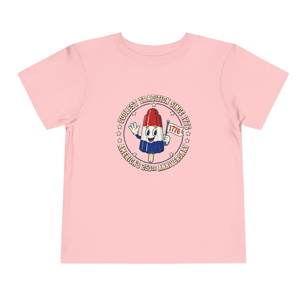 Patriotic Rocket Pop Toddler Tee — 4th of July Vintage Popsicle Shirt