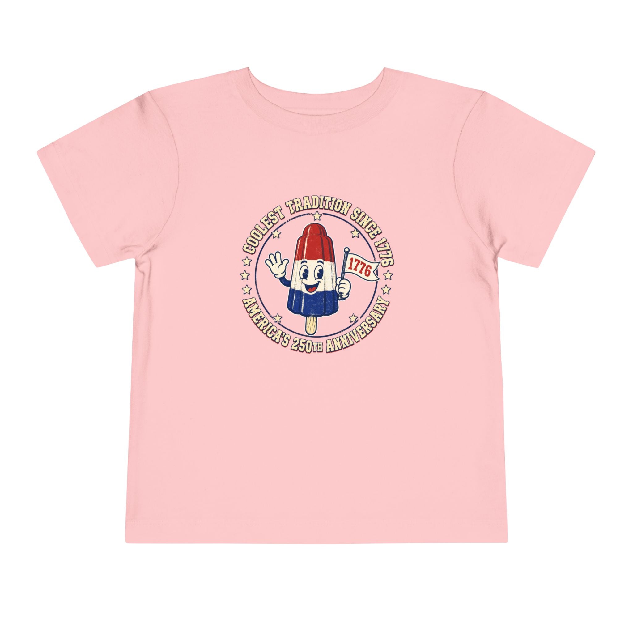 Patriotic Rocket Pop Toddler Tee — 4th of July Vintage Popsicle Shirt