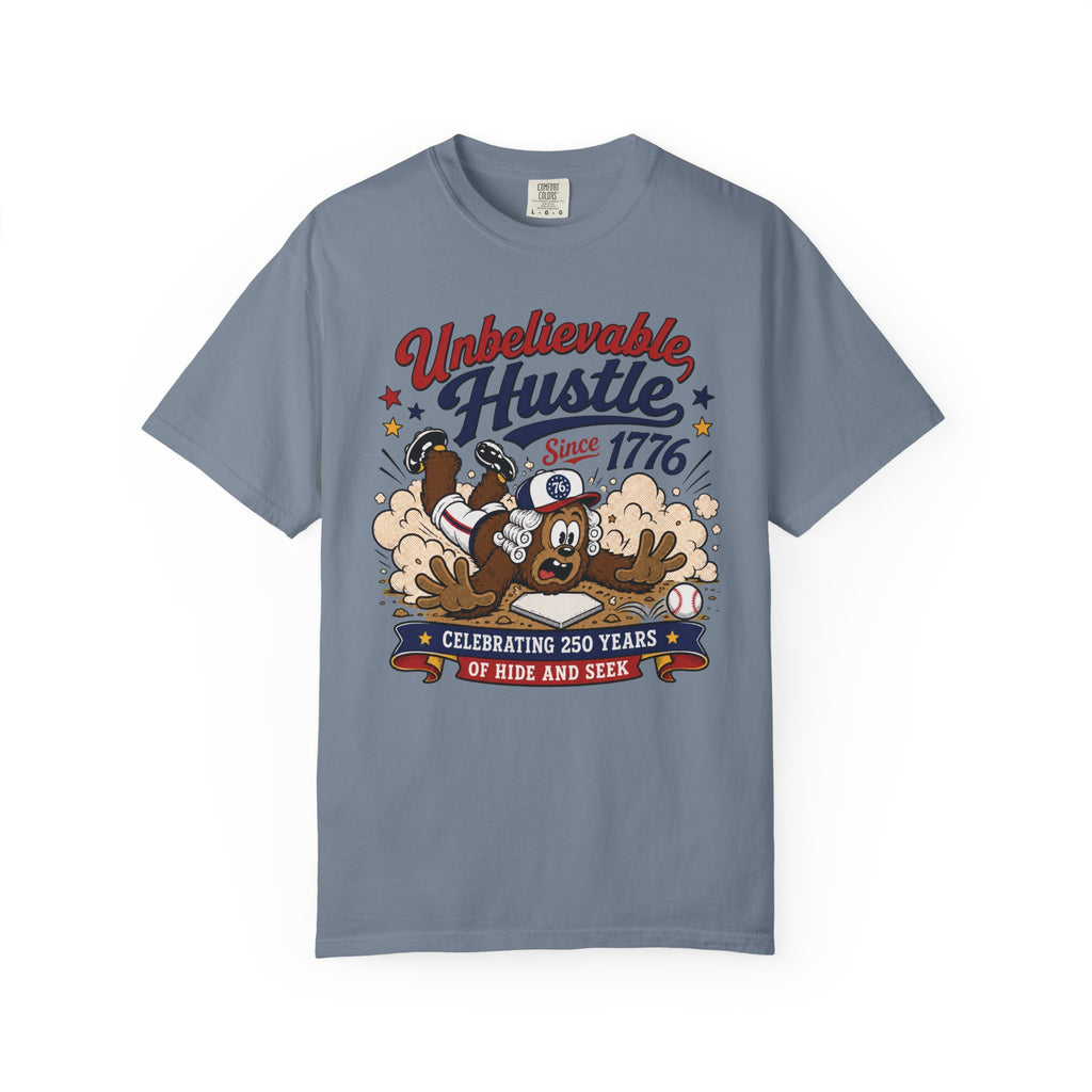 Unbelievable Hustle T-Shirt — Retro Cartoon ‘Since 1776’ Celebration Tee