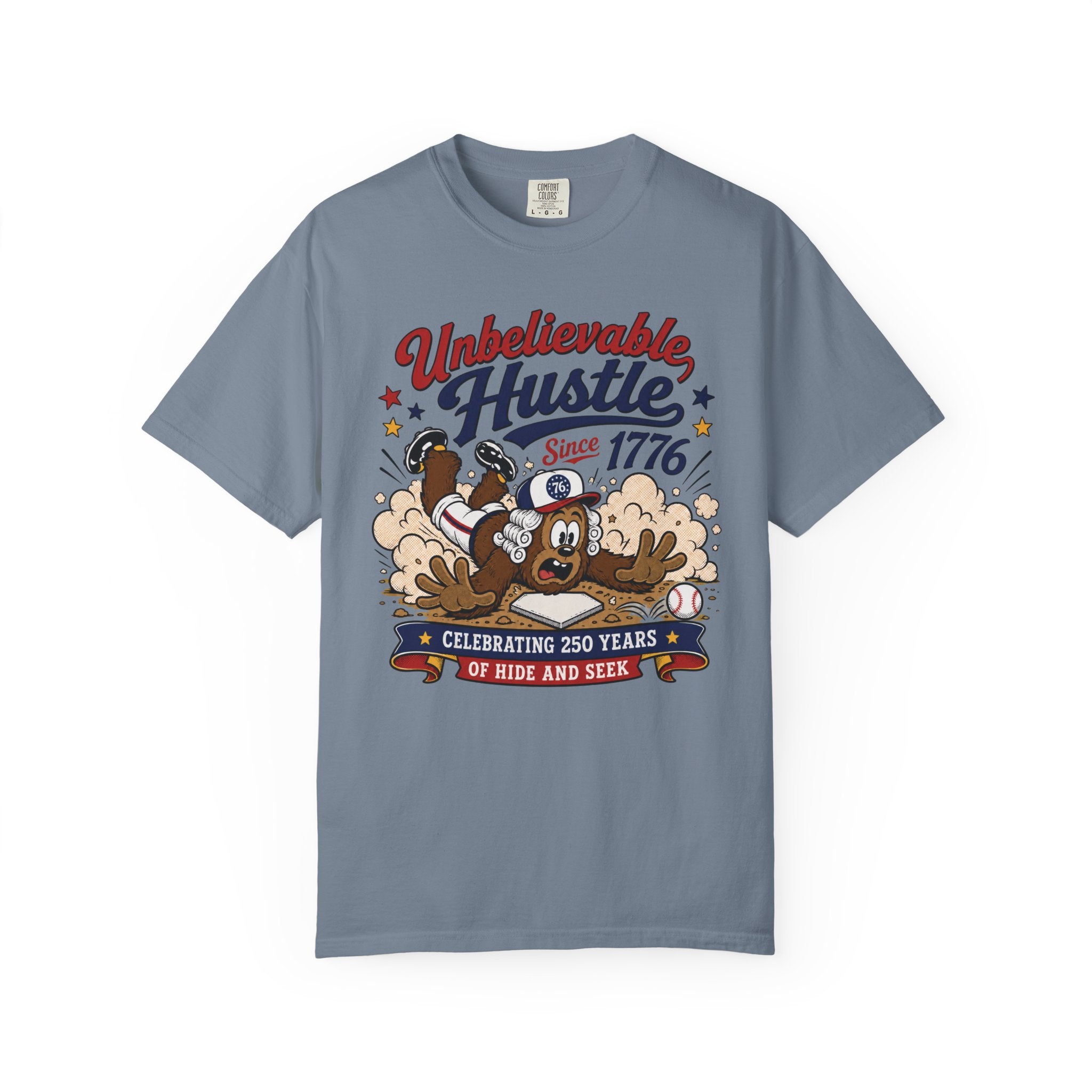 Unbelievable Hustle T-Shirt — Retro Cartoon ‘Since 1776’ Celebration Tee