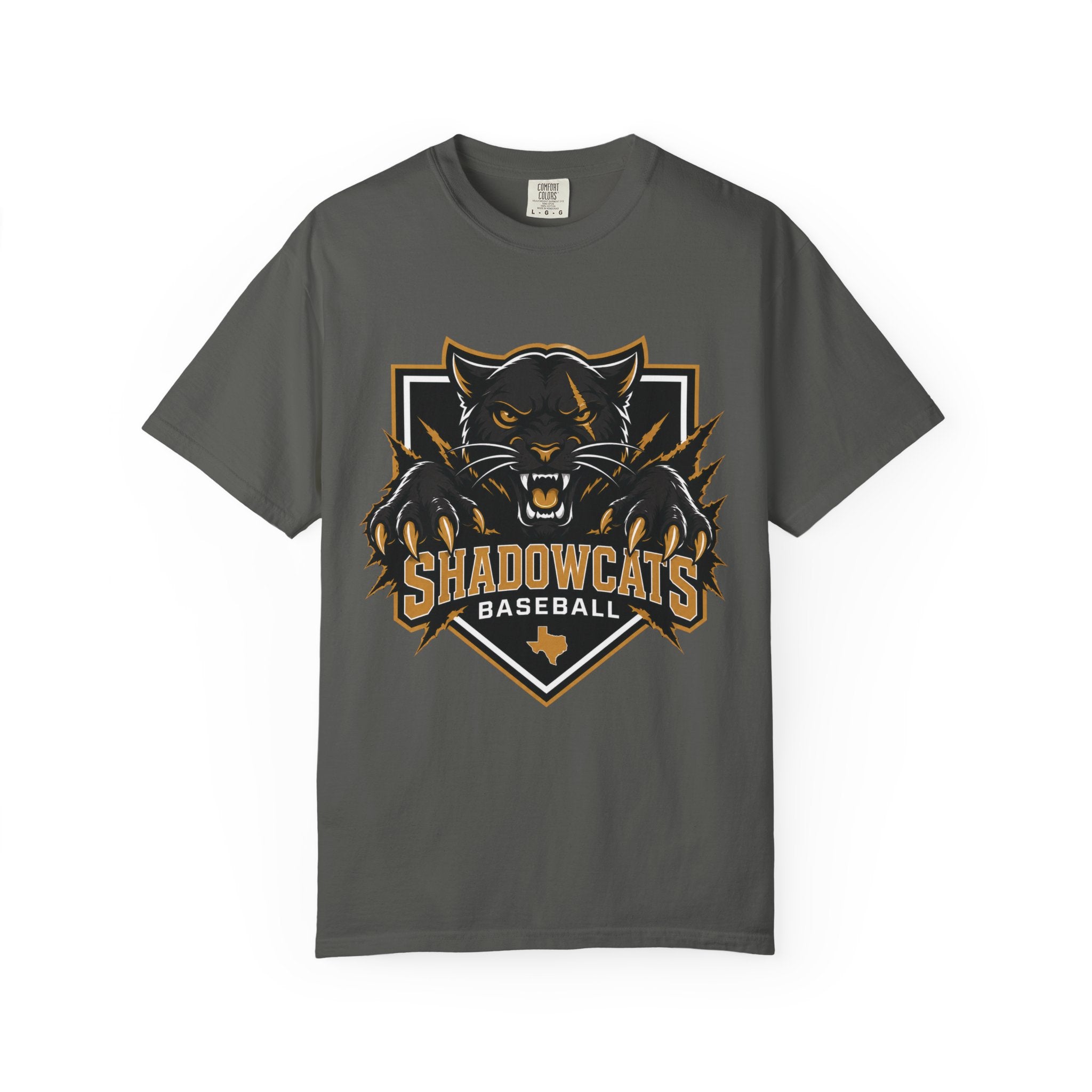 Shadowcats Baseball T-Shirt — Fierce Panther Team Logo Tee
