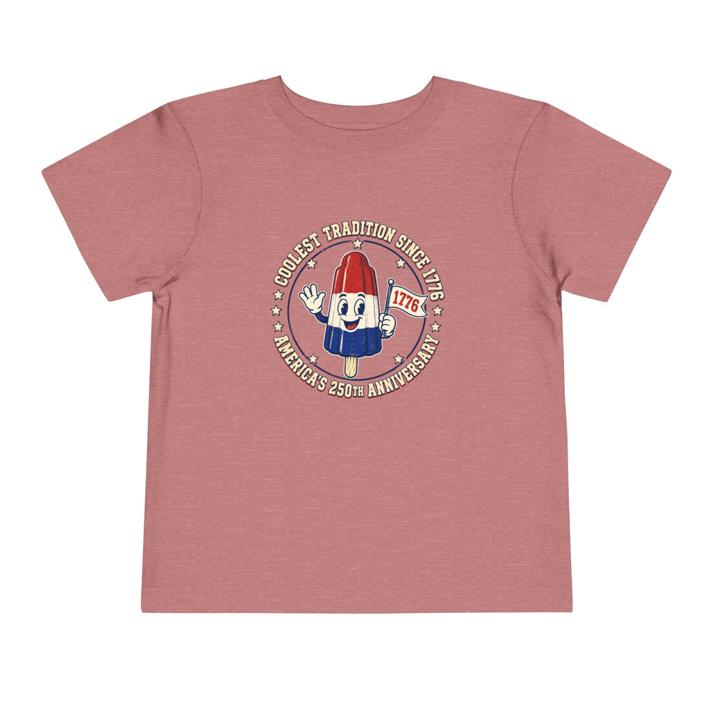 Patriotic Rocket Pop Toddler Tee — 4th of July Vintage Popsicle Shirt