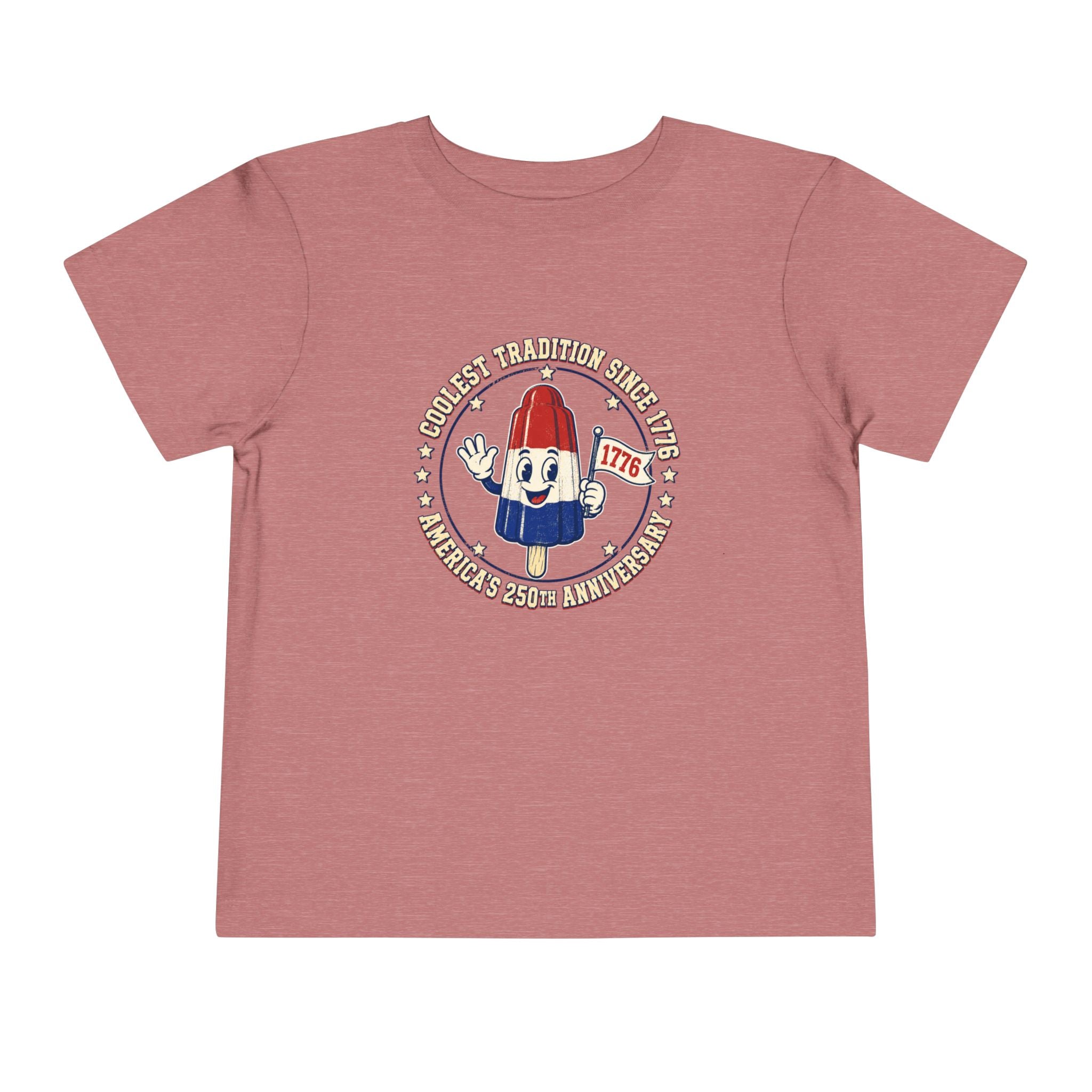 Patriotic Rocket Pop Toddler Tee — 4th of July Vintage Popsicle Shirt