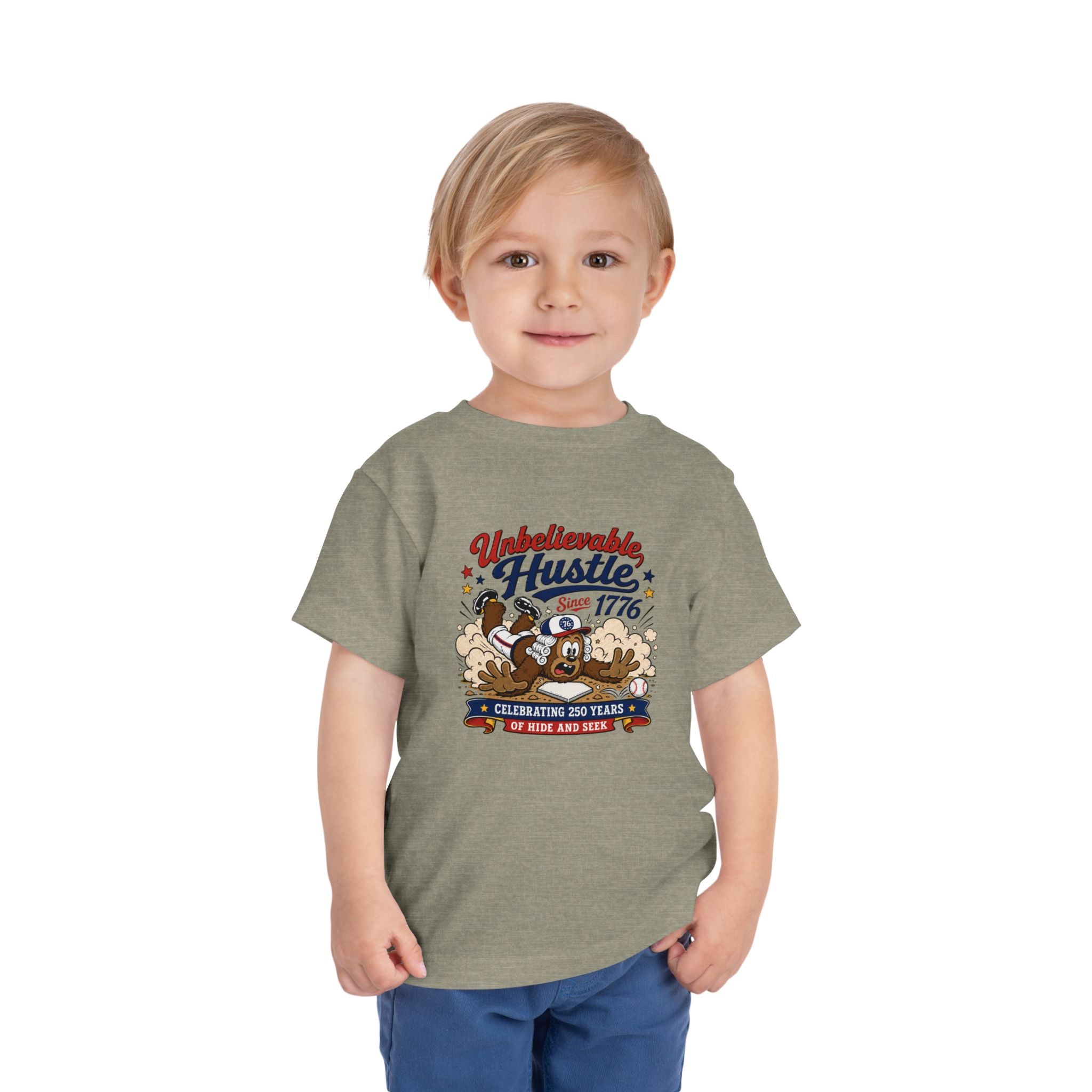 Unbelievable Hustle Since 1776 Toddler Tee — Patriotic Independence Day Kids Shirt